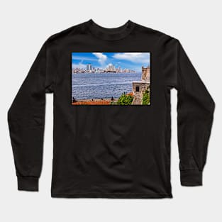 Havana from Castillo de los Tres Santos Reyes Magnos del Morro. Long Sleeve T-Shirt